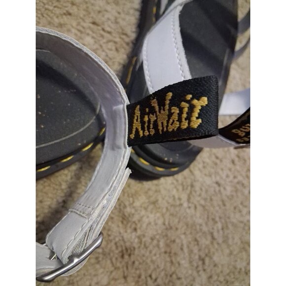 Dr. Martens AVRY HYDRO LEATHER STRAP SANDALS Size 10 White - Picture 5 of 9